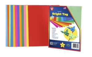 Bright Tag - 11"x17", 48 Shts, 4 Ea. Of 12 Asst'd Colors
